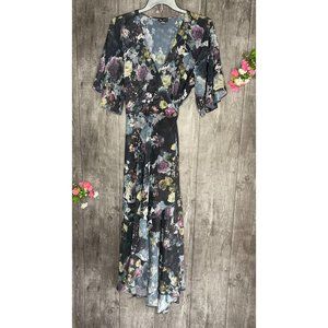 NEW City Chic Plus Size Shadow Floral Dres1S/6